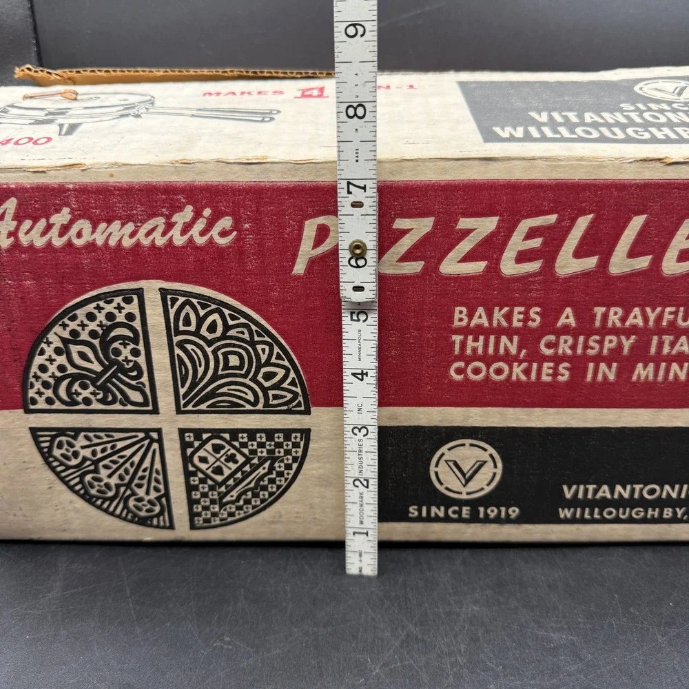 Vintage Vitantonio Pizzelle Maid 400 Italian Cookie Maker w/ Box & Manual Tested